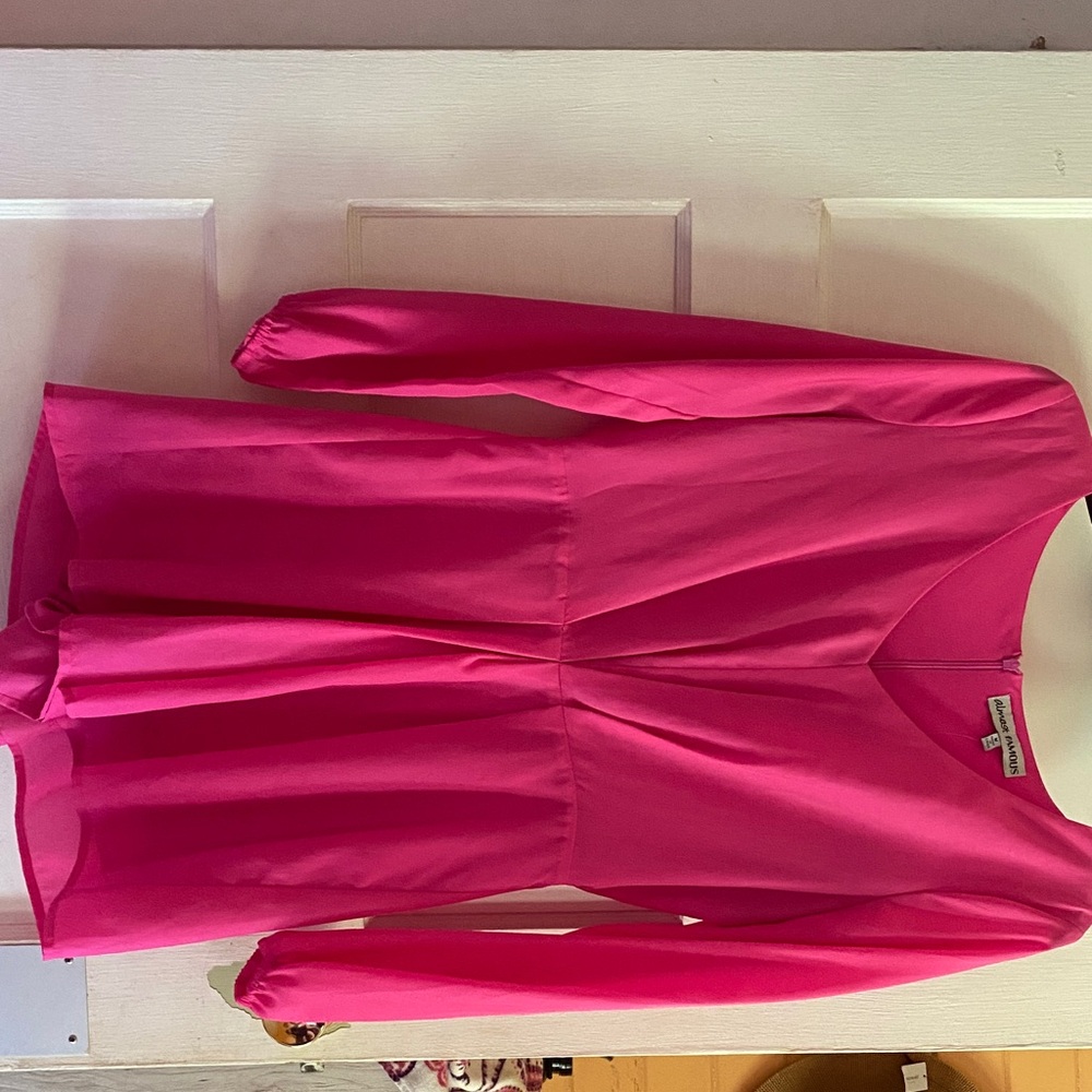 Hot Pink Long Sleeve Romper